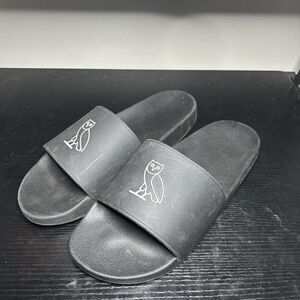 OVO October's Very Own Black Slides Slip On Sandals Mens Size 12